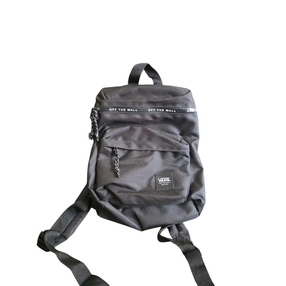 Vans Gripper Black Backpack Two Storage Compartment 12 H x 8.5 W x 4 D inches